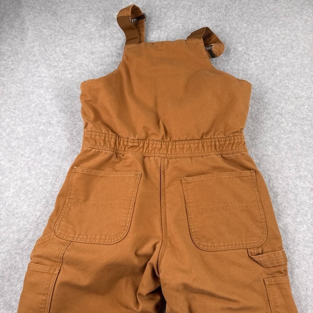 Carhartt Coverall Womens Small Short Loose-Fit Washed Duck Insulated Biberall - Picture 4 of 16